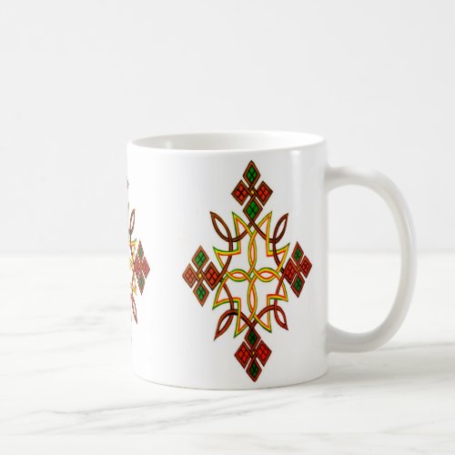 Ethiopian Christian Cross Design Mug