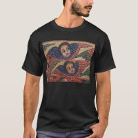 Ethiopian Church Painting - 2 Angels Black T-Shirt