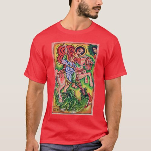 Ethiopian Church Painting _ Kidus Gebreal Gabriel T_Shirt