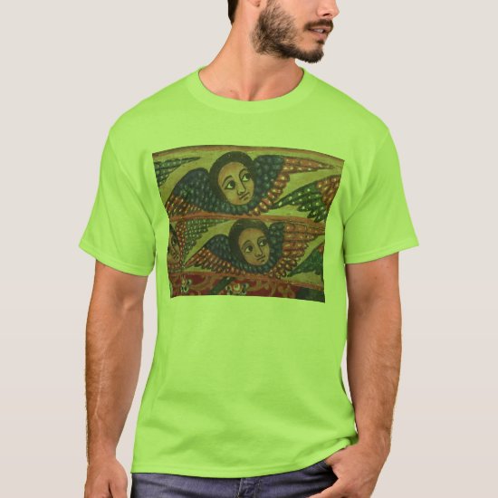Ethiopian Church Painting - Lime T-Shirt