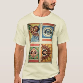 Ethiopian Church Painting - Natural T-Shirt
