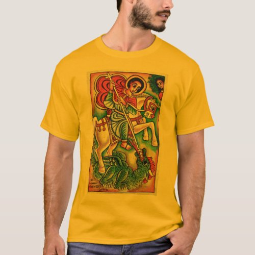 Ethiopian Church Painting _ Saint Gabreal Kidus T_Shirt