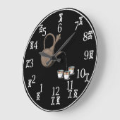 Ethiopian Coffee Clock - Amharic-English Numbers (Angle)