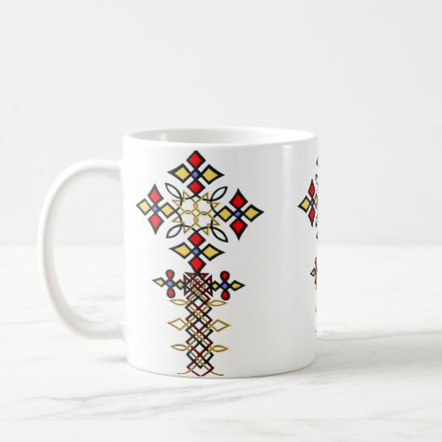 Ethiopian Coffee Cross Design Mug