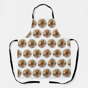 Ethiopian Cooking Food Platter Injera Wat Lentils Apron