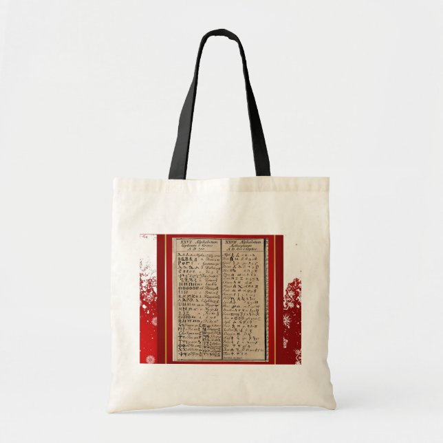 Ethiopian-Coptic Alphabet Tote Bag (Front)