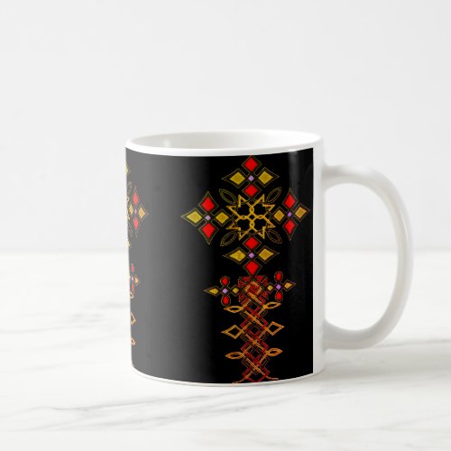 Ethiopian Cross Design Coffee Mug