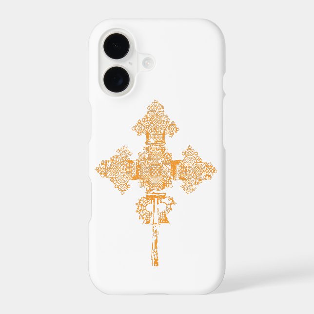 Ethiopian Cross iPhone Case (Back)