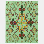 Ethiopian Cross Meskel Fleece Blanket