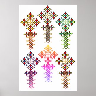 Ethiopian Cross Poster