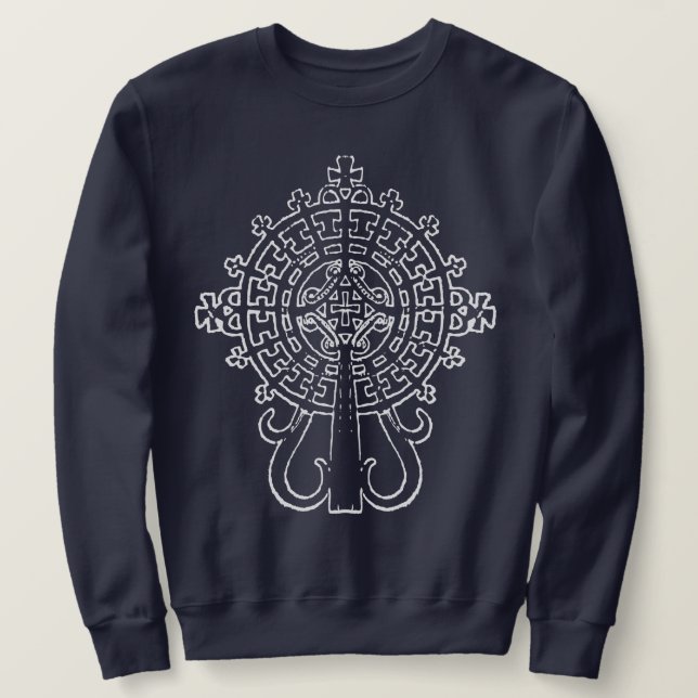 Ethiopian Cross  Sweatshirt (Design Front)