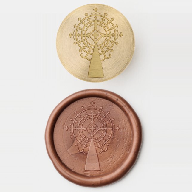 Ethiopian cross wax seal stamp (Stamped)