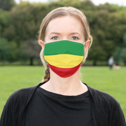 Ethiopian Flag Adult Cloth Face Mask