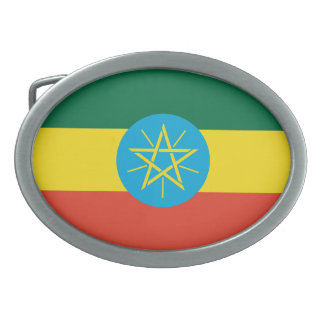 Ethiopian Flag Belt Buckle