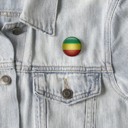 Ethiopian Flag Button
