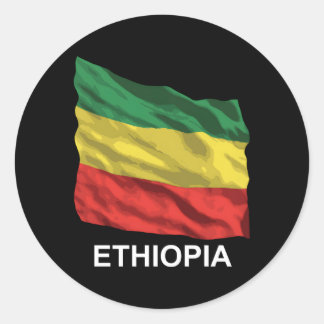 Ethiopian Flag Classic Round Sticker