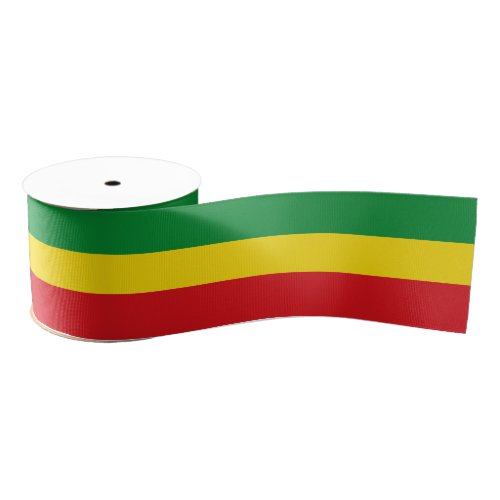 Ethiopian flag colours ribbon Africa Ethiopia Grosgrain Ribbon