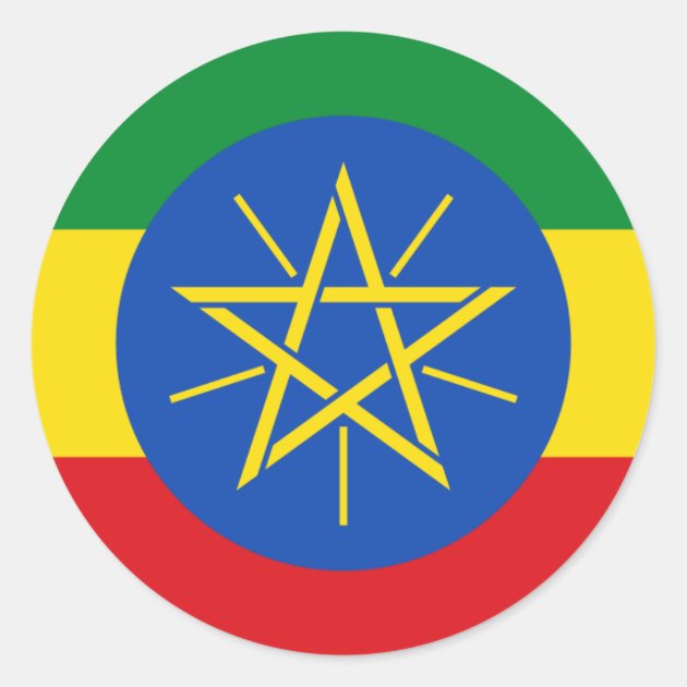 Pegatinas Cuadrado 4x 10 Cm-Etiopía Addis Ababa #9155 africano 