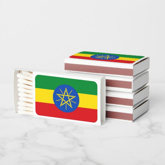 Ethiopian Flag, Flag of Ethiopia Matchboxes (Stacked)