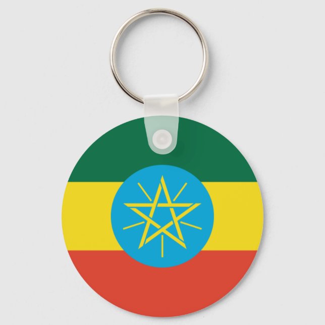 Ethiopian flag keychain (Front)