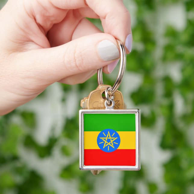 Ethiopian flag keychain (Hand)