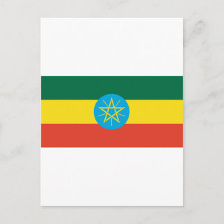 Ethiopian Flag Postcard