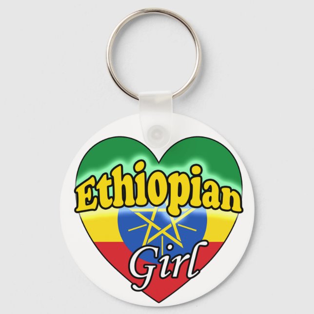 Ethiopian Girl Keychain (Front)