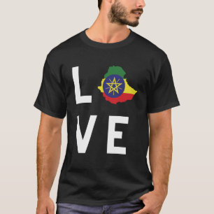 Ethiopian Habesha Love Style Short Sleeve T-Shirt