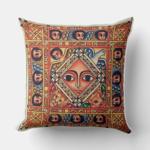 Ethiopian Icon Throw Pillow