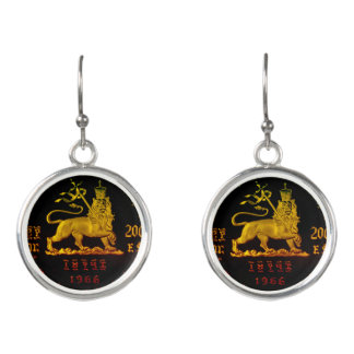 Ethiopian Lion of Judah Earrings