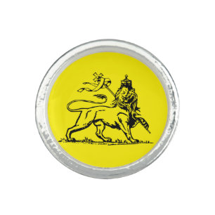 Ethiopian Lion of Judah Photo Ring