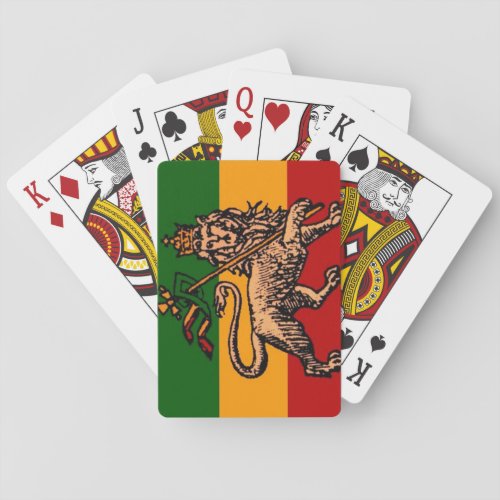 Ethiopian Lion Of Judah Playing Cards