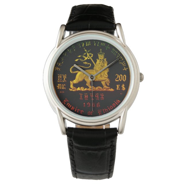 Ethiopian Lion of Judah Watch (Front)