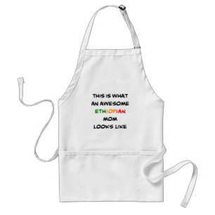 ethiopian mom, awesome adult apron