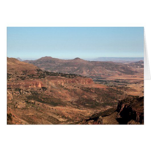 Ethiopian Mountains Cards (Front Horizontal)