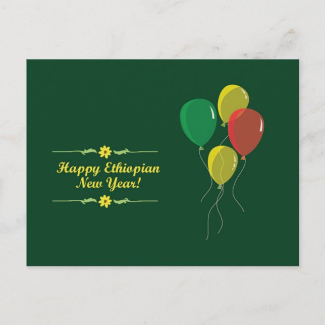 Ethiopian New Year   Holiday Postcard (Front)