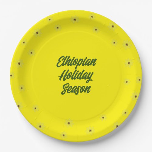 Ethiopian New Year Season Celebration Paper Plates