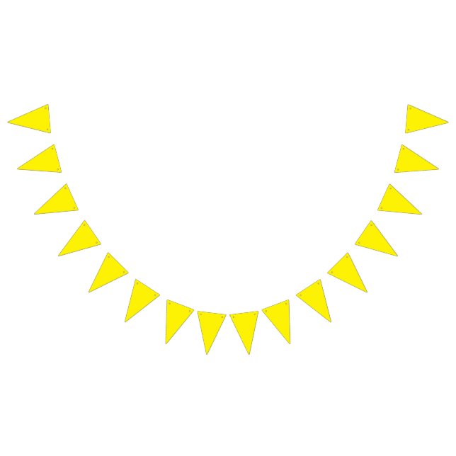Ethiopian New Year Yellow Bunting Flags (All)