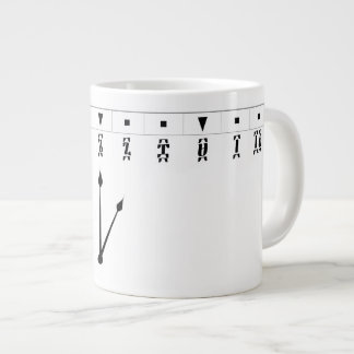 Ethiopian Numeral Clock Giant Coffee Mug