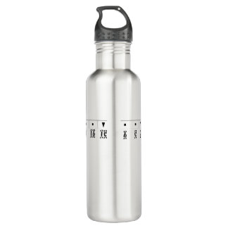 Ethiopian Numeral Clock Stainless Steel Water Bottle