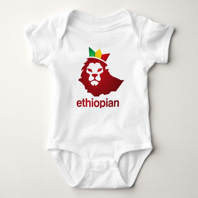 Ethiopian Power - Baby Jersey Bodysuit (Front)