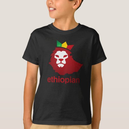 Ethiopian Power _ Kids Basic Hanes Tagless T_Shirt