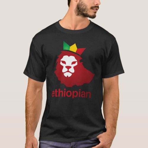 Ethiopian Power _ Mens Basic Dark T_Shirt