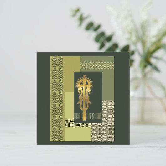 Ethiopian Processional Cross (Standing Front)