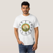Ethiopian Rainbow Clock - Amharic-English Numbers T-Shirt (Front Full)