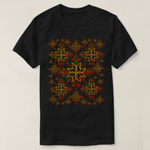 Ethiopian Rootz Meskel Cross Black T-Shirt