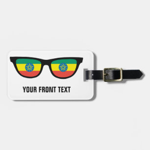 Ethiopian Shades custom luggage tag