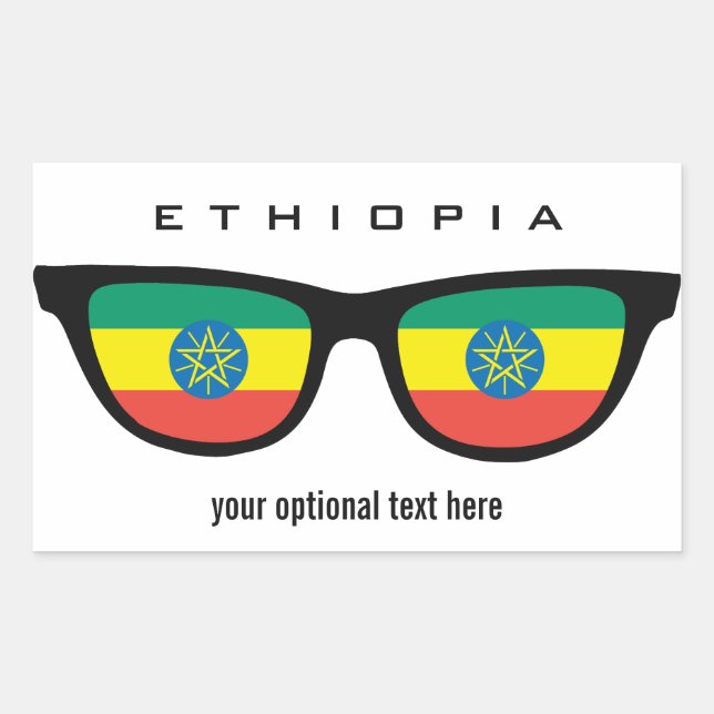 Ethiopian Shades custom stickers (Front)