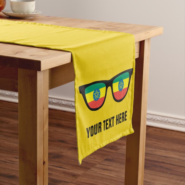 Ethiopian Shades custom table runners (In Situ)