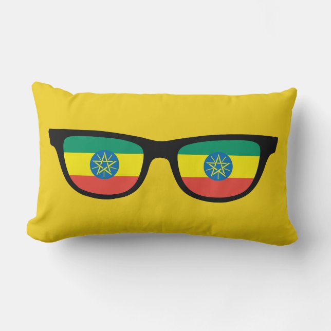 Ethiopian Shades custom throw pillows (Front)